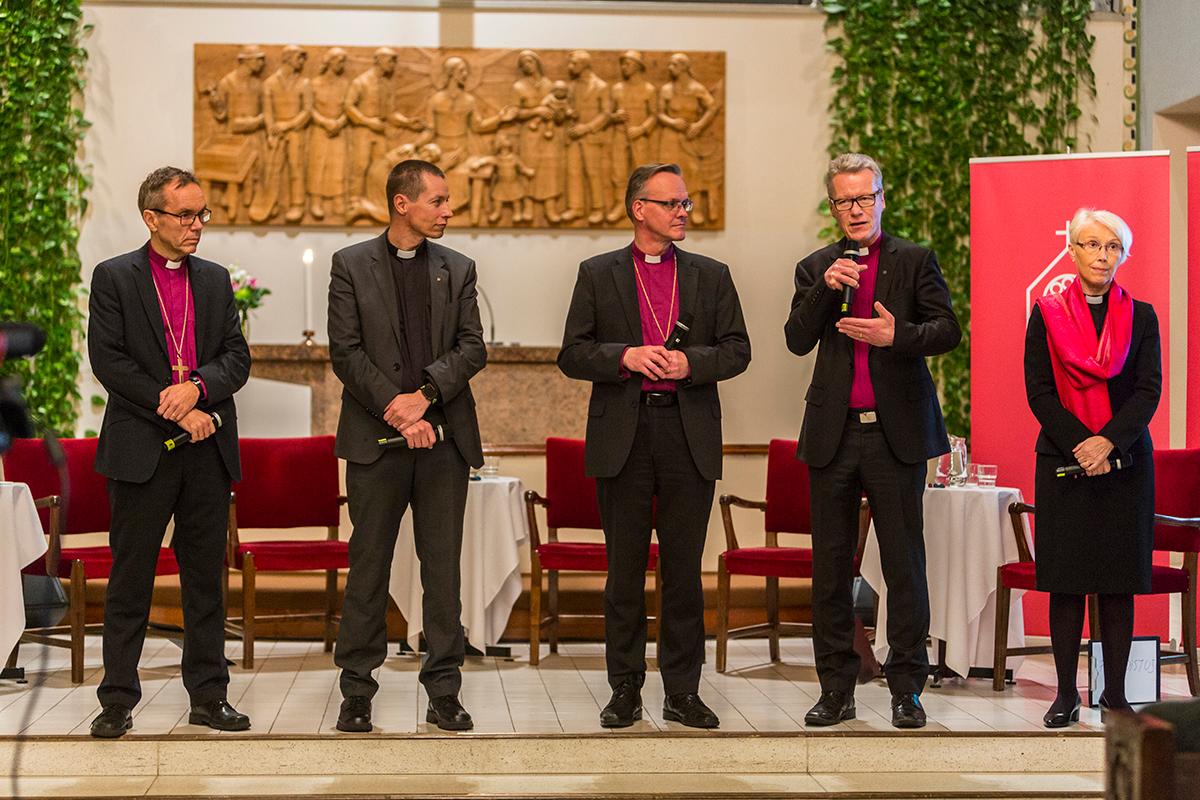 Ehdokkaat luterilaisen kirkon seuraavaksi arkkipiispaksi ovat Björn Vikström, Ville Auvinen, Tapio Luoma, Ilkka Kantola ja Heli Inkinen.